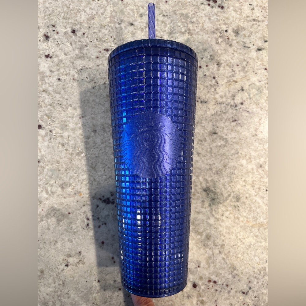 Starbucks Tumbler 24oz NEW NEVER USED blue glitter